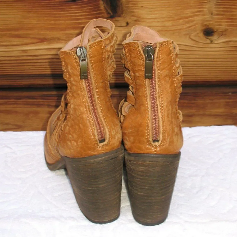 Free People Brown Suede  Ankle Boots